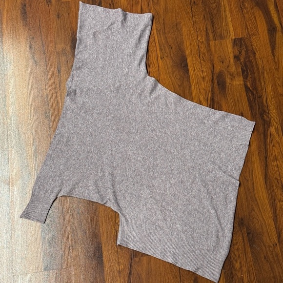 Vintage Purple Italian Turtleneck Asymmetrical Sweater - Picture 2 of 8